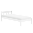 Ágy ráccsal, fehér, fenyőfa, 90x200, MAVIL