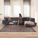 Ülőgarnitúra, sötétszürke, szövet Stark, jobbos, MAVIS