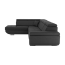 Ülőgarnitúra, sötétszürke, szövet Stark, balos, MAVIS