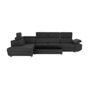 Ülőgarnitúra, sötétszürke, szövet Stark, balos, MAVIS