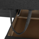 Ülőgarnitúra, sötétszürke, szövet Stark, jobbos, MAVIS