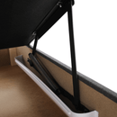 Ülőgarnitúra, sötétszürke, szövet Stark, jobbos, MAVIS