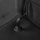 Ülőgarnitúra, sötétszürke, szövet Stark, jobbos, MAVIS