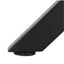 Étkezőasztal, sötét tölgy/fekete, átmérő 120 cm, MEDOR