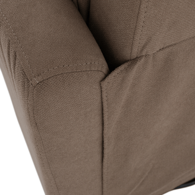 Relax forgószék fotel, szürkésbarna taupe, MEKENZI