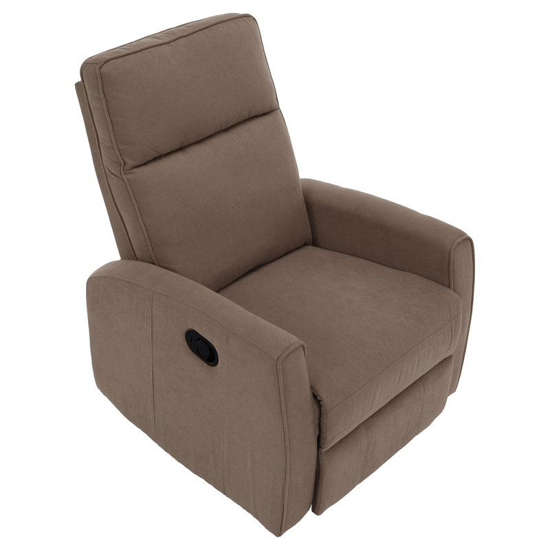 Relax forgószék fotel, szürkésbarna taupe, MEKENZI