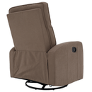 Relax forgószék fotel, szürkésbarna taupe, MEKENZI