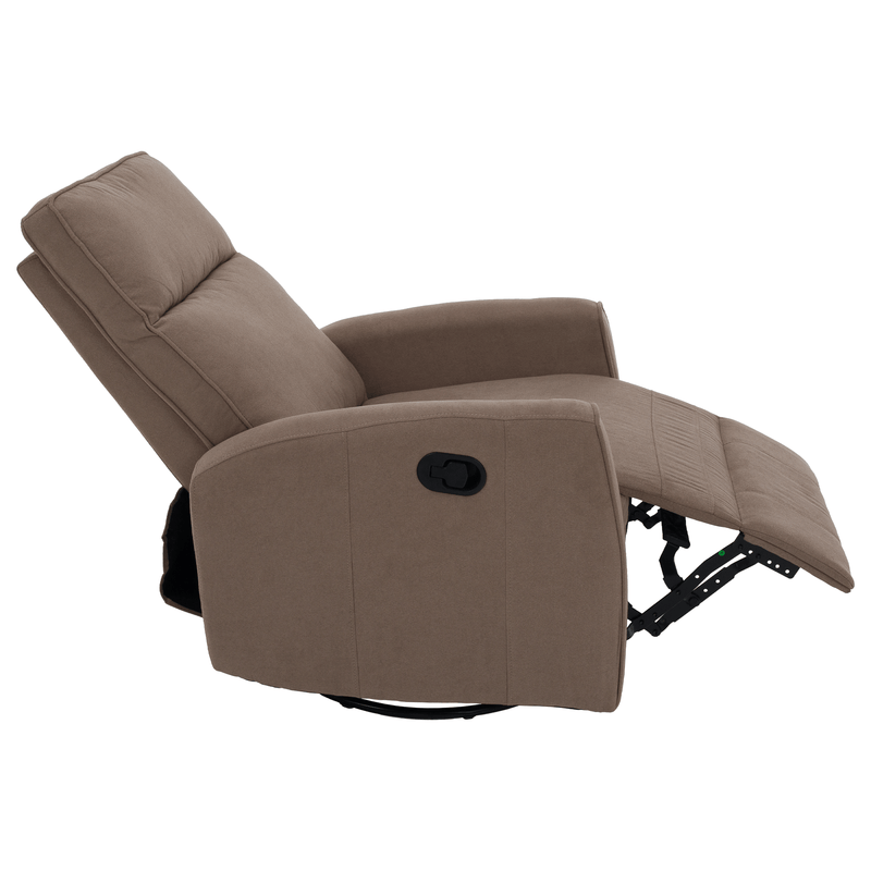 Relax forgószék fotel, szürkésbarna taupe, MEKENZI
