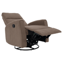 Relax forgószék fotel, szürkésbarna taupe, MEKENZI