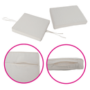 Kerti rattan szett, akácfa, fekete/krémszínű/természetes, MELFORD