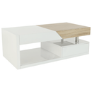 Dohányzó asztal , fehér fény/tölgy sonoma, MELIDA