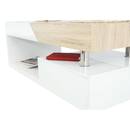 Dohányzó asztal , fehér fény/tölgy sonoma, MELIDA