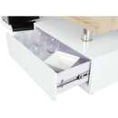 Dohányzó asztal , fehér fény/tölgy sonoma, MELIDA