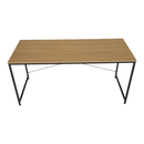 Íróasztal tölgy/fekete, 150x60 cm, MELLORA