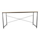 Íróasztal tölgy/fekete, 150x60 cm, MELLORA