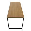 Íróasztal tölgy/fekete, 150x60 cm, MELLORA