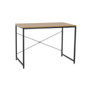Íróasztal tölgy/fekete, 100x60 cm, MELLORA