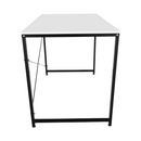 Íróasztal, fehér/fekete, 120x60 cm, MELLORA