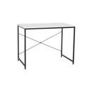 Íróasztal, fehér/fekete, 90x60 cm, MELLORA