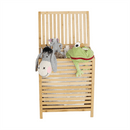 Szennyeskosár, natúr bambusz/fehér, MENORK