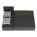 Sarokülőgarnitúra készlet, szürke melír /párnák minta, bal, MEXX NEW