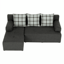 Sarokülőgarnitúra készlet, szürke melír /párnák minta, bal, MEXX NEW