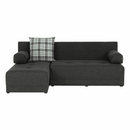 Sarokülőgarnitúra készlet, szürke melír /párnák minta, bal, MEXX NEW