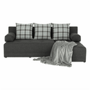 Sarokgarnitúra készlet, szürke melír / mintázott, jobb, MEXX