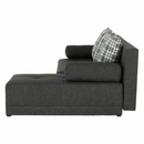 Sarokgarnitúra készlet, szürke melír / mintázott, jobb, MEXX