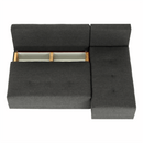 Sarokgarnitúra készlet, szürke melír / mintázott, jobb, MEXX