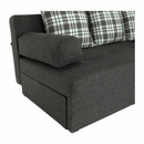 Sarokgarnitúra készlet, szürke melír / mintázott, jobb, MEXX