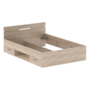 Ágykeret, 140x200, sonoma tölgyfa, MICHIGAN NEW