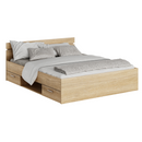Ágykeret, 160x200, sonoma tölgyfa, MICHIGAN NEW
