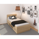 Ágykeret, 90x200, sonoma tölgyfa, MICHIGAN NEW