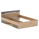 Ágykeret, 160x200, artisan tölgy/grafit, MICHIGAN NEW