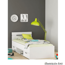 Ágykeret, 90x200, sonoma tölgyfa, MICHIGAN NEW