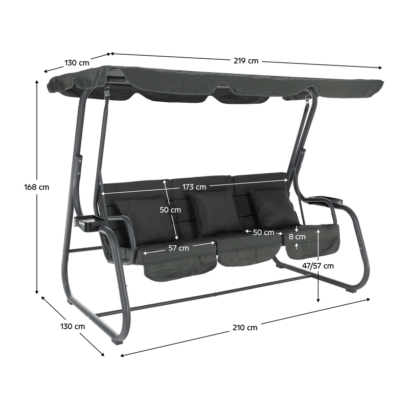 Kerti hinta, sötétszürke, MIJA