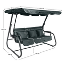 Kerti hinta, sötétszürke, MIJA