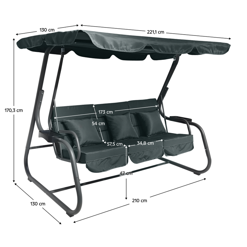 Kerti hinta, sötétszürke, MIJA