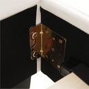 Ágy ágyráccsal, 160x200, fehér textilbőr, MIKEL