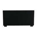 Ágy ágyráccsal, 160x200, fekete textilbőr, MIKEL