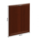 Előlap mosogatógéphez, 59,6x71,3, dió Milano, SICILIA