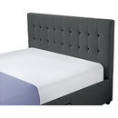 Ágy ráccsal, 180x200, szürke, MILARA