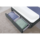 Ágy ráccsal, 180x200, szürke, MILARA