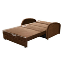 Széthúzható fotel, barna, MILI 2