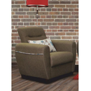 Fotel, sötétbézs, MILO