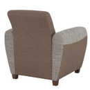 Fotel, barna/ sötétbézs, MILO