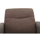 Fotel, barna/ sötétbézs, MILO