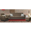 Fotel, sötétbézs, MILO