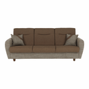 3-ülés ágyfunkcióval, barna, MILO 3-Ülés